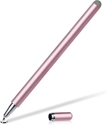 PINK STYLUS TOUCH SCREEN PEN FIBER TIP ALUMINUM LIGHTWEIGHT for TABLETS