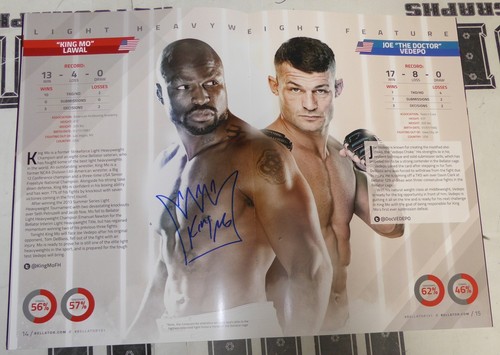 Stephan Bonnar Will Brooks King Mo Michael Chandler Signed Bellator 131 Program - Picture 5 of 24