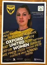 Oxford United Women v Chichester City - WS3 League Programme - Played 08/09/2019