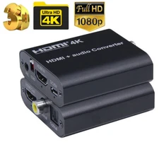 4K HDMI audio splitter ps4 decoder hdcp cracker, capture card fiber separation