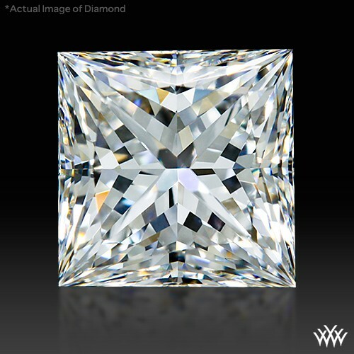 1.072 cts F VS1 AGS Ideal 0 Triple 000 Prinzessin geschliffen loser Diamant $ 11K Bewertung - Bild 1 von 12
