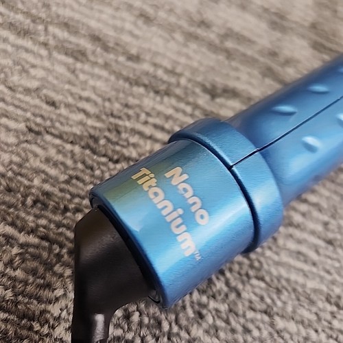BaByliss Pro 1.5" Nano Titanium Curling Iron Blue Tested/Working BABNT150SN - Picture 8 of 11