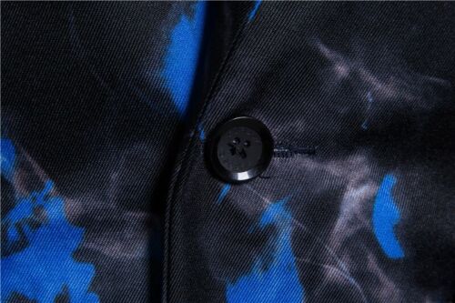Men One Button Slim Fit Lapel Collar Blazer Jacket Long Sleeve Leisure New Tops - Picture 8 of 14
