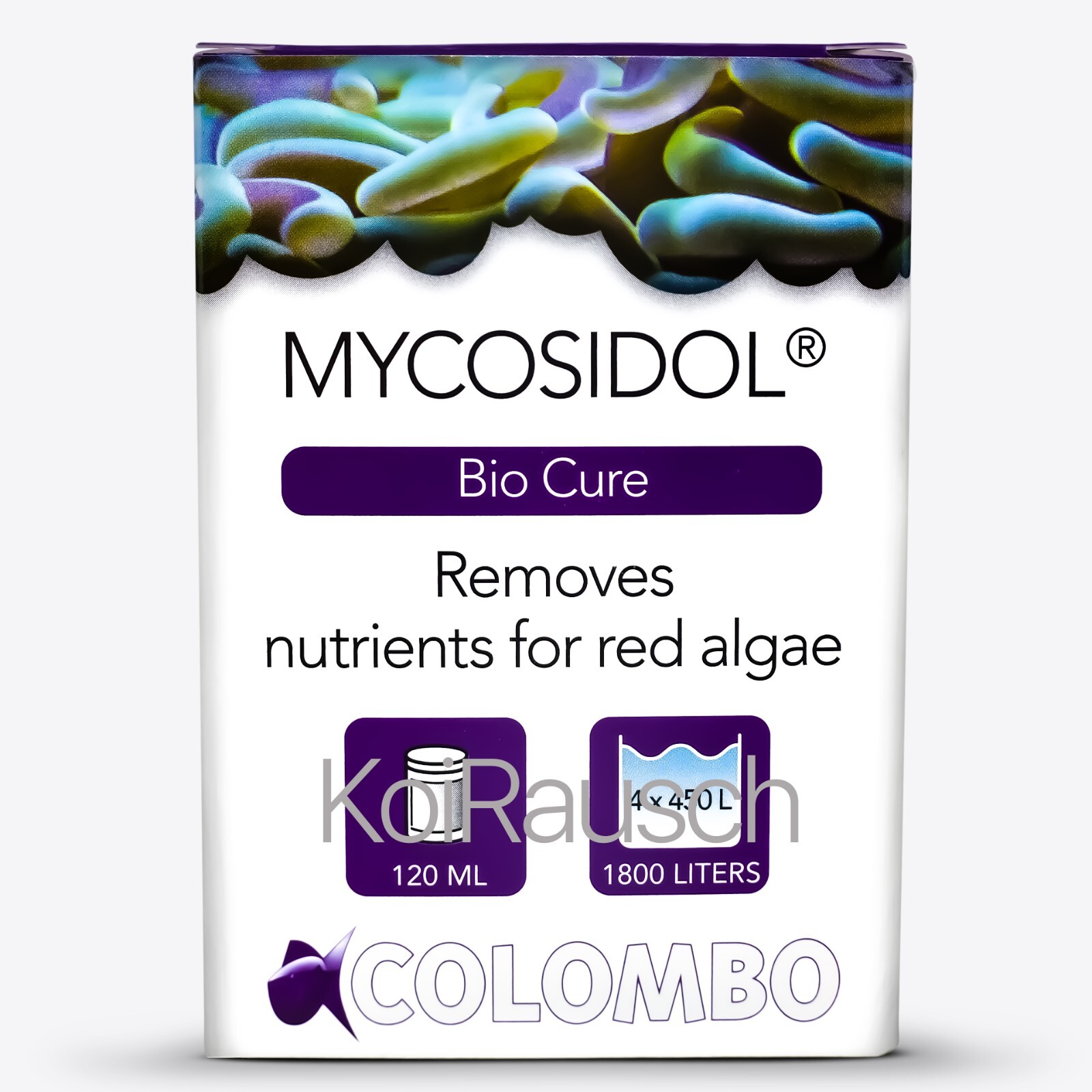Mycosidol Biocure Colombo 120ml gegen rote Cyanobakterien Schmieralgen Cyanos