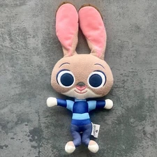 14" Disney's Zootopia Officer Judy Hopps Plush Stuffed Rabbit Bunny Doll Toy EUC