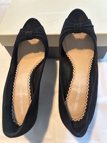 Johnston & Murphy Women Shoes Size 8.5 M Open Toe Slip On Heels Pumps - Picture 2 of 9