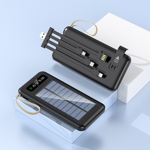 Cargador portátil Super 20000 mAh 2-USB banco de energía solar para teléfono celular exterior -- - Imagen 12 de 13