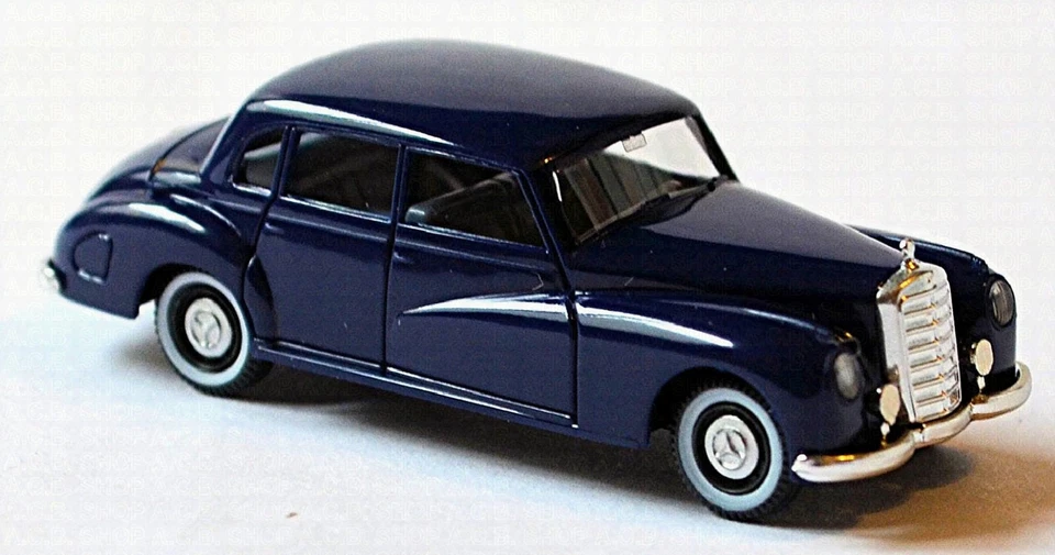 Mercedes-Benz 300 A W 186 Berlina 1951-54 Blu Scuro Blu 1:87 Wiking 836 03 - Immagine 2 di 2