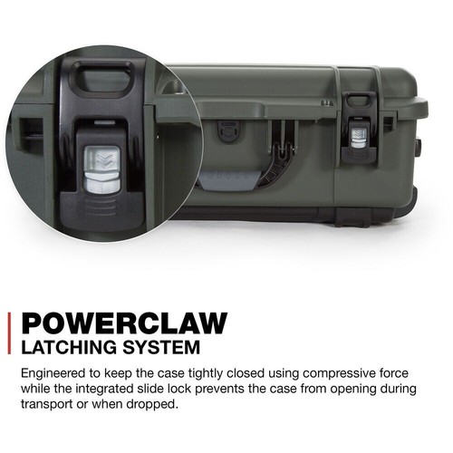 Nanuk 935 Estuche Rígido Impermeable con Ruedas con Divisores Acolchados (Oliva) - Imagen 2 de 9