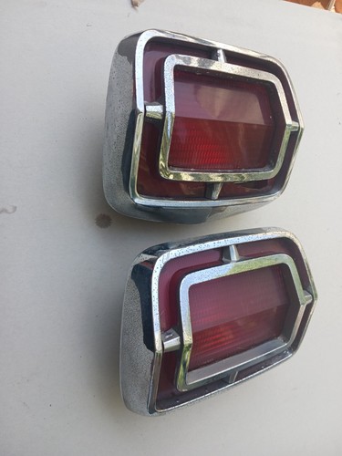 1965 Plymouth Belvedere Mopar Tail Light Lamp Lens Housings Bezel PAIR - Picture 5 of 7