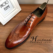 New Men's Suit Brogue Carved Genuine Leather Cowhide Business Oxford Dress Shoes