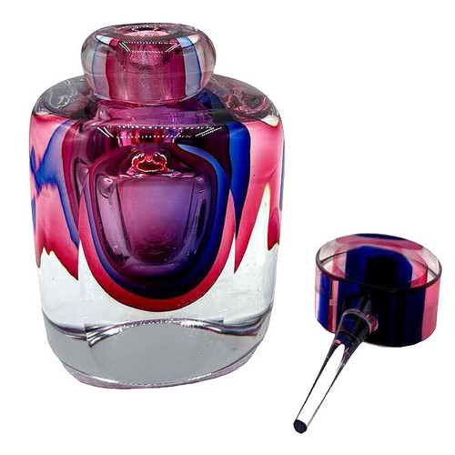 Italian Murano Art Glass Lolipop Perfume Bottle by Fifth Avenue Crystal - Picture 5 of 6