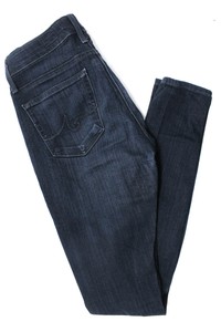 AG-Adriano-Goldschmied-Womens-Mid-Rise-Skinny-Jeans-Blue-Cotton-Size-25