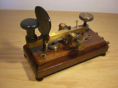 tasto telegrafico telegrafo morse code telegraph key telegrafia telegraphy - Foto 3 di 13