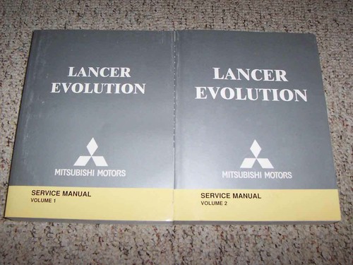 04 Mitsubishi Lancer Evolution Evo Shop Service Repair Manual Set Rs Viii 2 0l Ebay