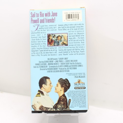 Luxury Liner VHS George Brent Jane Powell - Picture 2 of 3