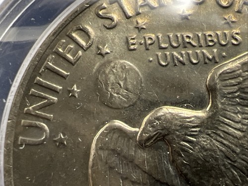 1972 $1 Eishenhower Clad Ike Dollar Coin MS64 Choice BU UNC Type 2 Variety FS901 - Picture 7 of 8