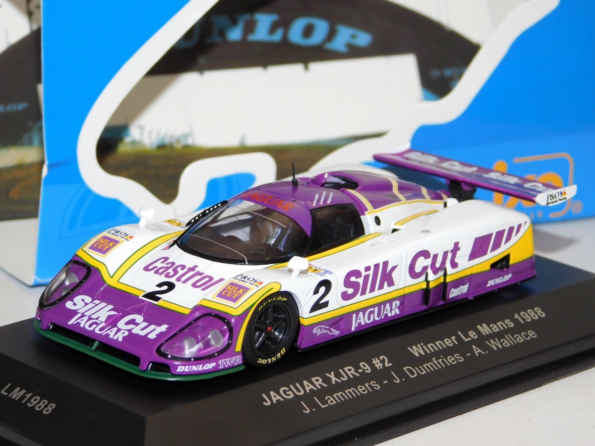 【美品】1/43スパークJAGUAR XJR-9 SilkCut LM1988 美品】1/43スパークJaguar XJR-9 SilkCut LM1988 IXO 1988 Silk Cut