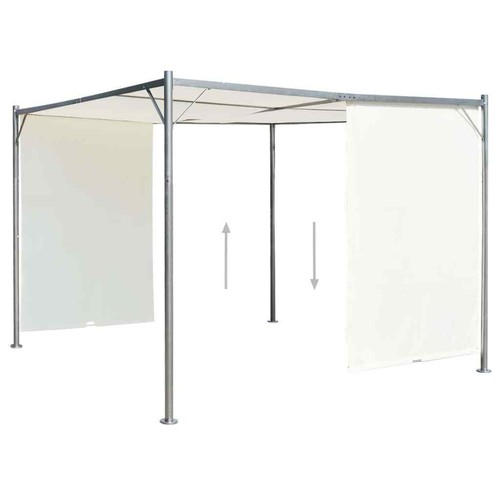 Pavillon Pergola Gartenzelt Terrassendach mit Dach Sonnenschutz 9 Farbe NEU - Bild 8 von 30