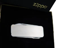 ZIPPO LIGHTER CO KNIFE FILE SCISSORS MULTI TOOL BRUSHED CHROME GIFT BOX NOS