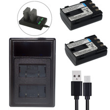 2X Battery  charger For CANON EOS 350D 400D D350 PC1018 NB-2JH E160814 NB-2LH
