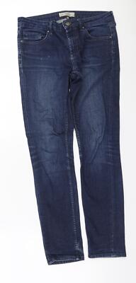 Topshop Damen Skinny Jeans blau Baumwollmischung Größe W26 L30