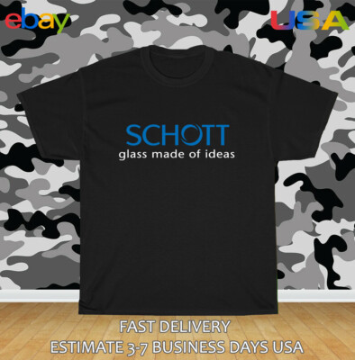 Schott Glass Logo Men's T-Shirt American Size T-Shirt