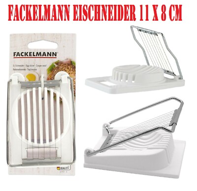 Fackelmann Eischneider 11 x 8 cm Eierschneider Eierteiler Schneider Teiler Mozar