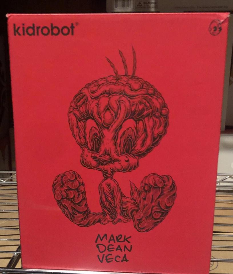 FIGURA DE VINILO DE 8" KID ROBOT AMARILLO LOONEY TUNES MARK DEAN VECA TWEETY BIRD RARA Foto 4 de 4