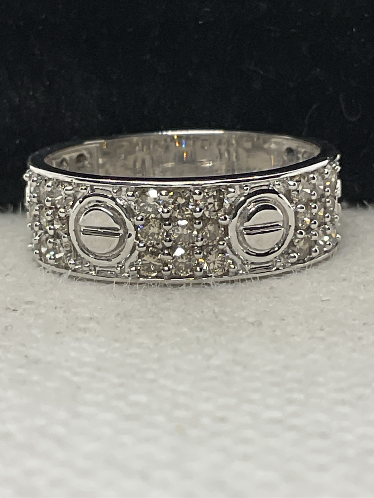 Solid 18K White Gold Diamond CUSTOMIZED Wedding S… - image 17