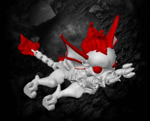 Articulated Hellhound - Chihuahua, Flexi Halloween gift, 3D Printed - Picture 3 of 47