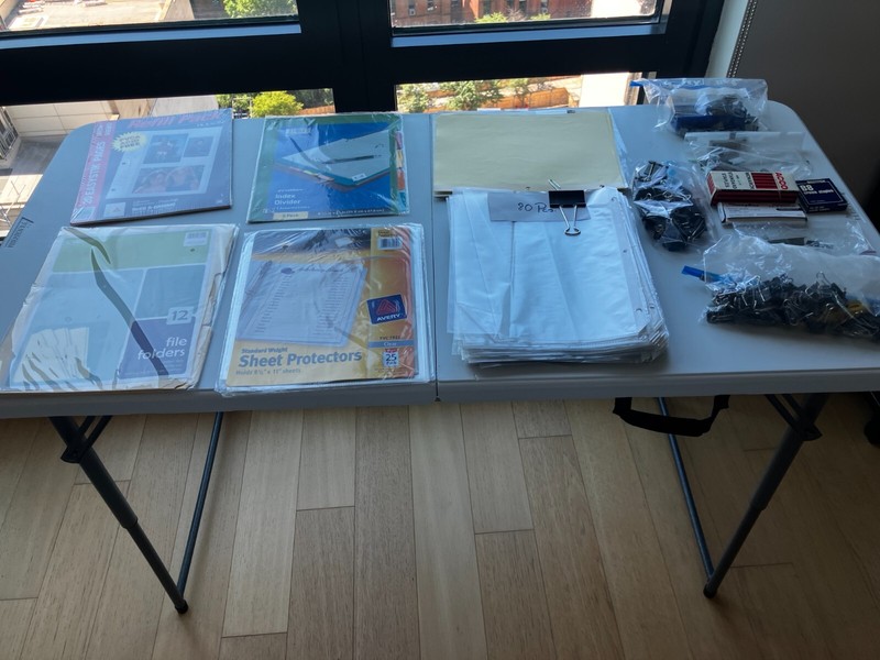 LOT OF MISCELLANEOUS OFFICE SUPPLIES