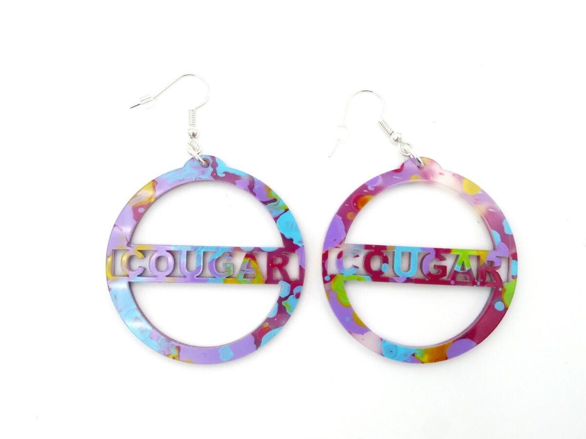 Cougar earrings / Hot wife /slut/cum/swinger/porn/anal/sex/bbc/spade/bbw/mmf eBay image image