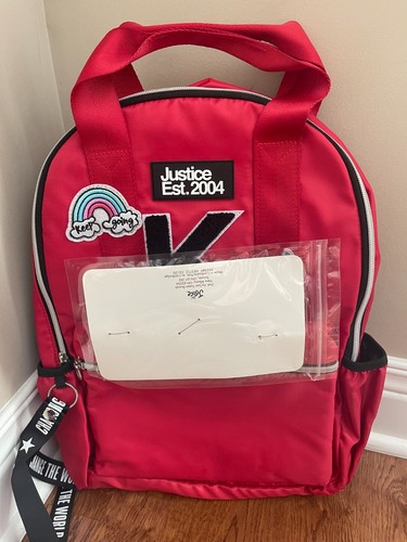 Justice Initial Backpack & Lunch Box K DIY Personalized Your Own Bag New - Picture 2 of 6