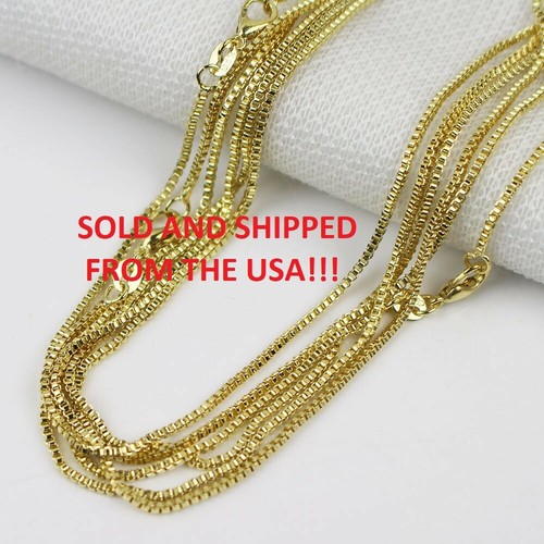 1.4mm Box Chain Necklace - 4.3g 