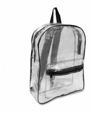 Liberty Clear Transparent Backpack with Pocket   Stadium TSA Travel Bag
