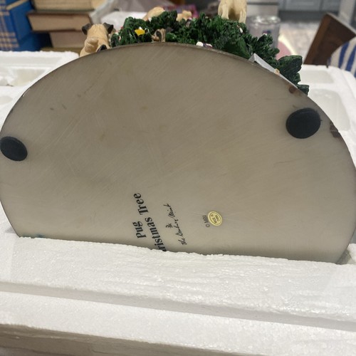Danbury Como Nuevo Pug Iluminado Árbol de Navidad Retirado Caja Original 12" LEER - Imagen 23 de 24