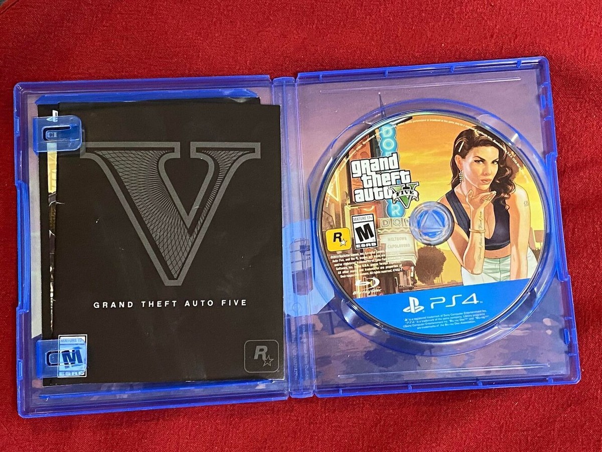 Grand Theft Auto V GTA 5 PS4 Sony Video Game Disc PPS