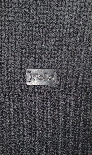 Suéter Polo Ralph Lauren Para Hombre Talla XL Lana Cachemira Cuello Alto Negro Nuevo con Etiquetas $248 - Imagen 6 de 18