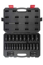 Sunex Tool  2646 26 Piece 1/2" Drive Deep Metric Impact Socket Set