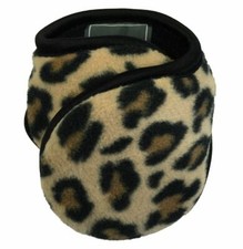 Degrees Women's Cheetah Behind-The-Head Collapsible Ear Warmers Ear Muff NEW
