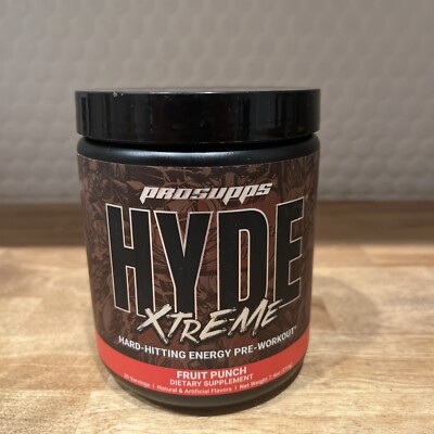Hyde Xtreme, Intense Energy Pre Workout, Fruit Punch, 7.4 oz (210 g)