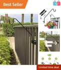 Lightweight Multi-Use Hook for Railings - Hangs 12-Inch Flower Baskets with Ease