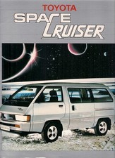 Toyota Space Cruiser 1.8 1985 UK Market Sales Brochure Portfolio Model F