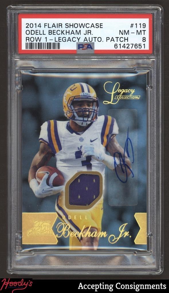 Odell Beckham Jr. Flair Showcase #119 Row 1-Legacy Autograph Patch