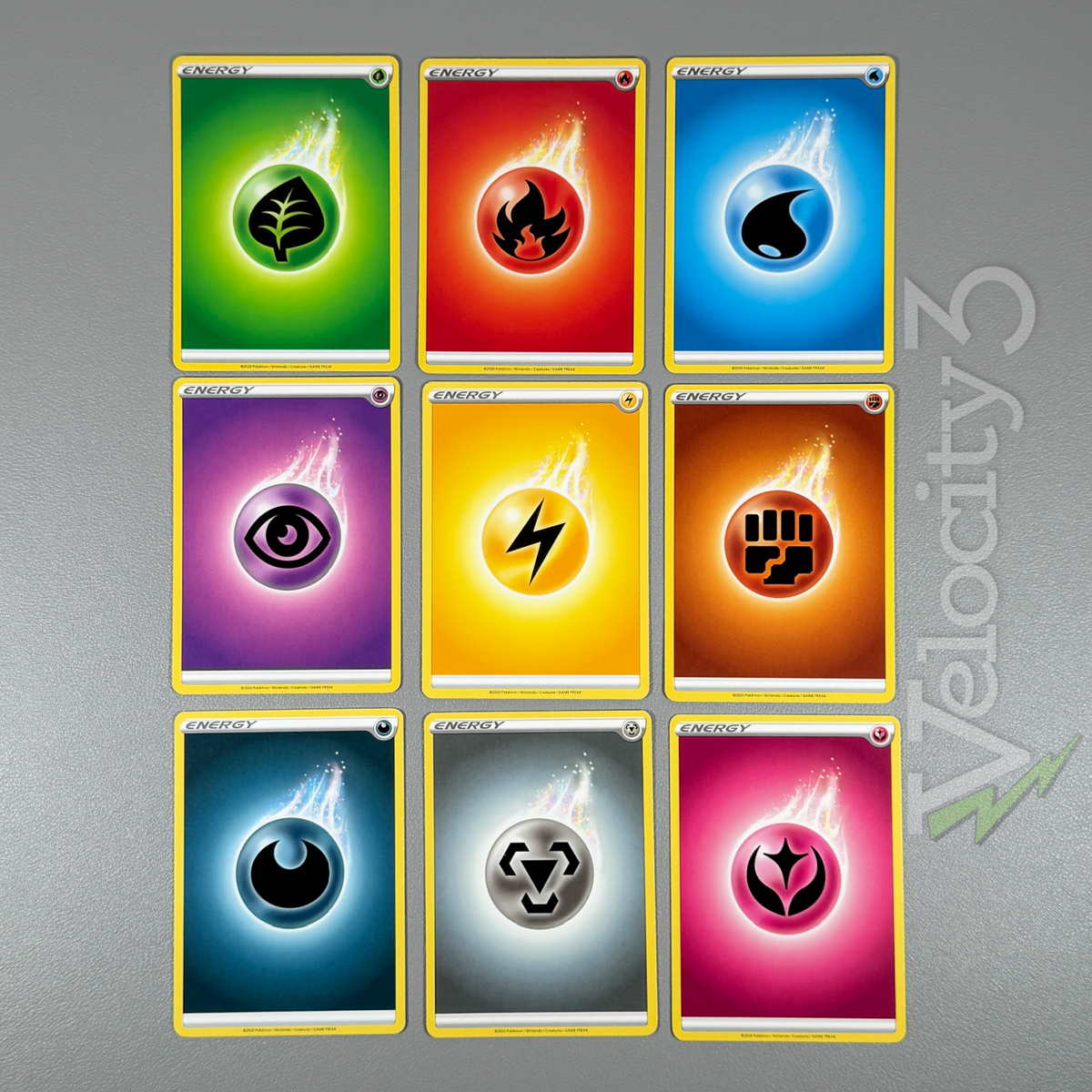 Pokemon TCG Basic Energy 9x Cards: 1 of EACH TYPE | 2020 Pokemon Official Pokemon TCG Basic Energy 9x Cards: 1 of EACH TYPE | 2020 Pokemon Official