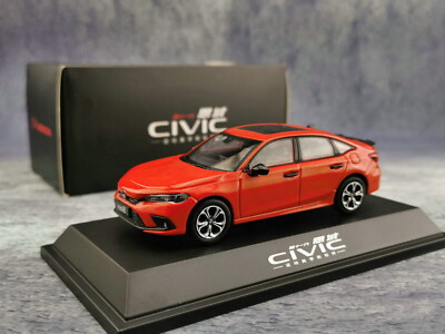 1/43 Scale Civic 11th Generation 2022 Red Diecast Model Collection