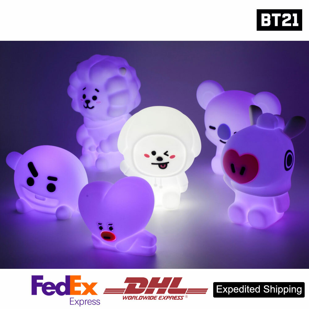 BTS BT21 Official Authentic Goods Mood Light 15 Color adjustment +