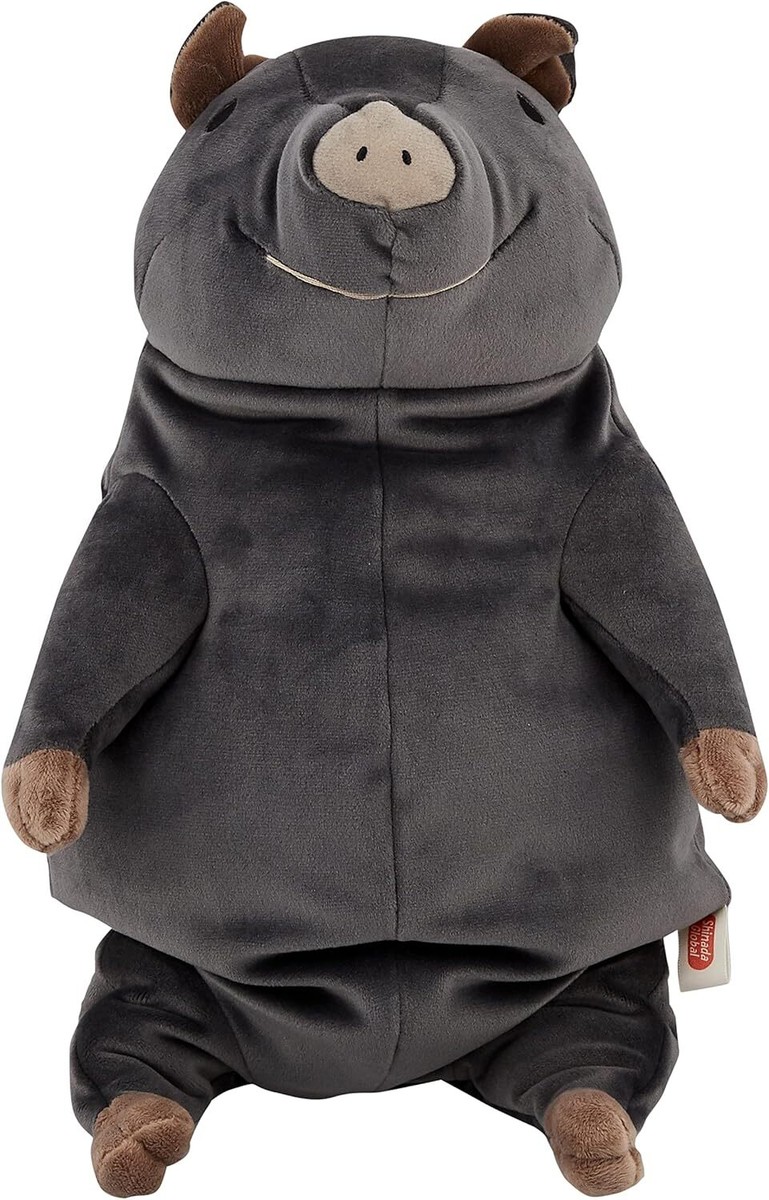 Shinada Global Mochi Pig Plush Black L 30cm Mochi Soft Japan | eBay