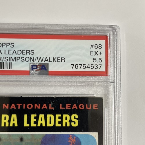 1971 Topps National League Era Leaders Tom Seaver #68 PSA 5.5 NY METS - Picture 8 of 11